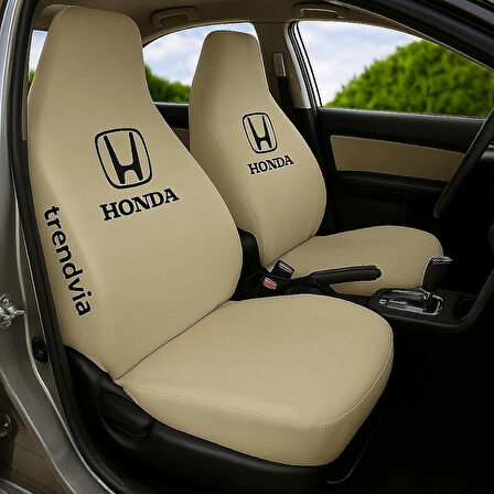 Bej Renk Honda Uyumlu Araba Koltuk Kılıfı Takımı – Penye Kumaş Ön Arka Servis Kılıfı Seti
