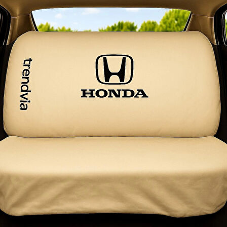 Bej Renk Honda Uyumlu Araba Koltuk Kılıfı Takımı – Penye Kumaş Ön Arka Servis Kılıfı Seti