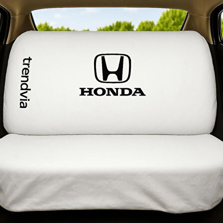 Beyaz Renk Honda Uyumlu Araba Koltuk Kılıfı Takımı – Penye Kumaş Ön Arka Servis Kılıfı Seti