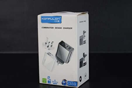 Konfulon C65Q 18W PD + QC3.0 Hızlı Şarj Adaptörü