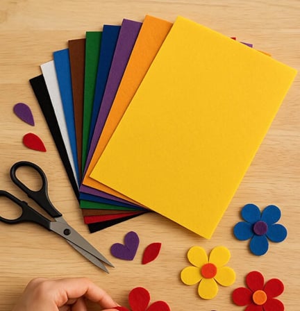 Keçe 20x30 Cm 10 Renk 180 gr