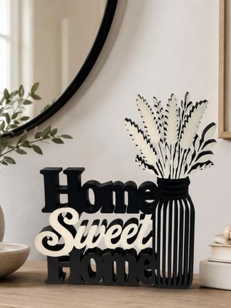 Home Sweet Home Dekoratif Ev Süsü | Modern Masaüstü ve Raf Dekoru