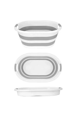 Katlanır Çamaşır Sepeti Akordiyon Çamaşır Sepeti 27 LT