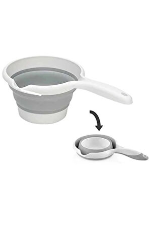 3'lü Set Katlanabilir Çamaşır Sepeti - Su Kovası ve Maşrapa