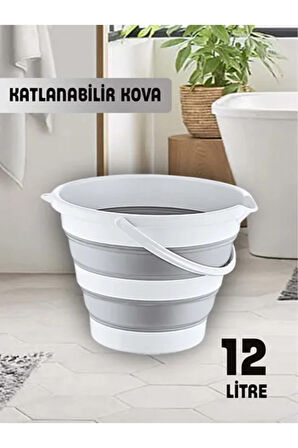 Pratik Katlanabilir Kova Akordiyon Kova 12,4 LT