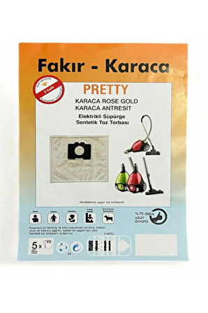 Fakir - Karaca Pretty Uyumlu Toz Torbası 5 ADET