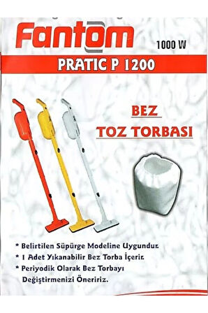 Fantom Pratik Dik Süpürge Uyumlu Torba Kafesi