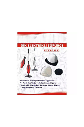 Arzum Fakir Darky Dik Süpürge Uyumlu Bez Toz Torbası Ve Filtre ( 3 Adet )