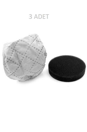 Arzum Fakir Darky Dik Süpürge Uyumlu Bez Toz Torbası Ve Filtre ( 3 Adet )