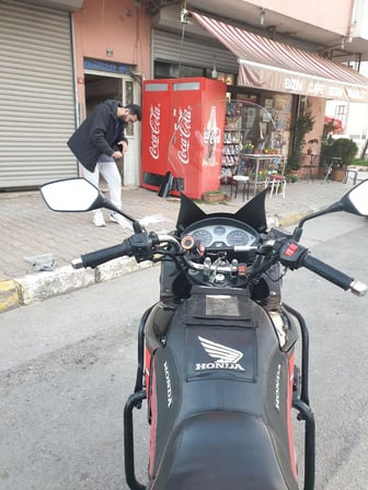 MOTOCAM Honda CBF 150 Ön Cam 2005-2017 Model 51cm Şeffaf Renkli