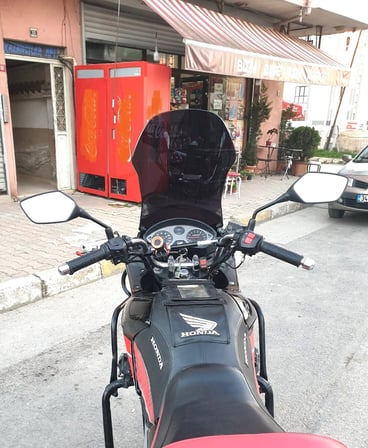 MOTOCAM Honda CBF 150 Ön Cam 2005-2017 Model 51cm Siyah Renkli