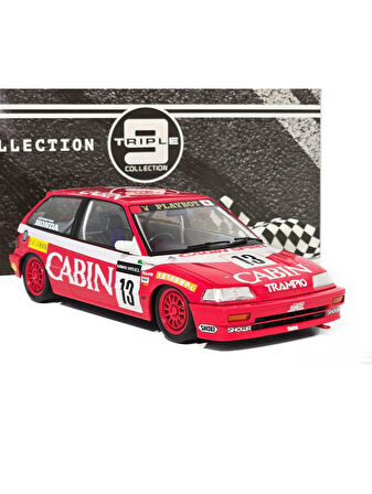 Triple 9 Collwvtion 1:18 Honda Civic EF3 #13 Team Cabin – Macau GP 1988 Model Araba
