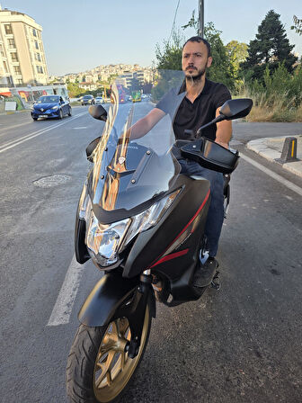 MOTOCAM Honda NC 750 D İntegra Siperlik Ön Cam 2014-2020 Model 68cm Şeffaf Renkli 4mm