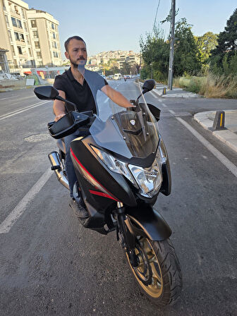 MOTOCAM Honda NC 750 D İntegra Siperlik Ön Cam 2014-2020 Model 68cm Şeffaf Renkli 4mm