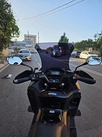 MOTOCAM Honda NC 750 D İntegra Siperlik Ön Cam 2014-2020 Model 68cm Siyah Renkli 4mm
