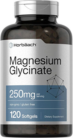 Horbäach Magnesium Glycinate 250mg 120 Softgels