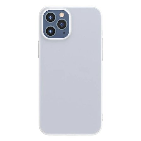 Baseus İPhone 12 Pro Max 6.7 Comfort İnce Şeffaf Kılıf Matte PP Kılıf-(5775)