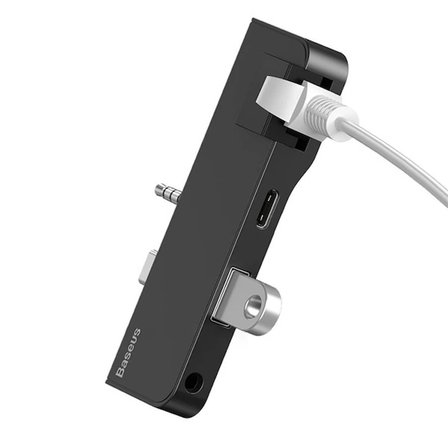 Baseus Multifunctional HUB Surface Go(Type-C+Audio to RJ45+USB3.0+Type-C(data)+Audio)-(5775)