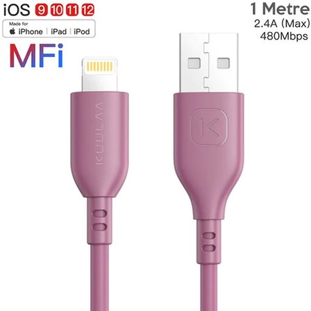 KUULAA 1M MFI Sertifikalı İPhone Usb Şarj  kablosu-(5775)