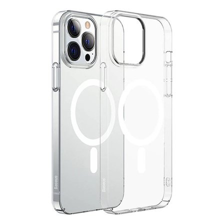 Baseus Crystal iPhone 12 Pro Max Kılıf Magsafe Uyumlu Manyetik Kılıf-(5775)