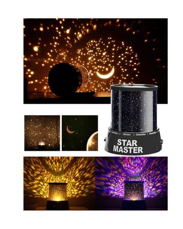 Tavana Yıldız Yansıtan Projeksiyon Gece Lambası USB Çalışan