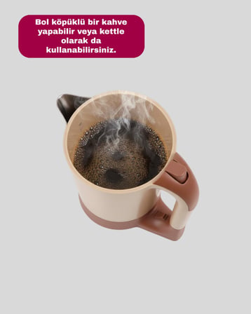 Bol Köpüklü Türk Kahvesi Makinesi Çok Amaçlı Kullanım