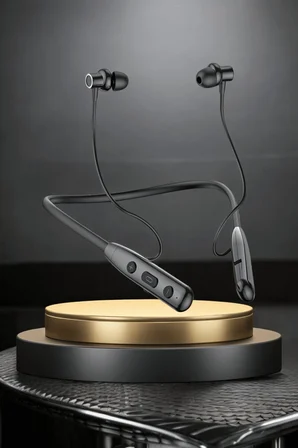 Kablolu Bluetooth Kulaklık Boyun Bantlı ANC Özelliği Yüksek Ses Kaliteli 100 saat