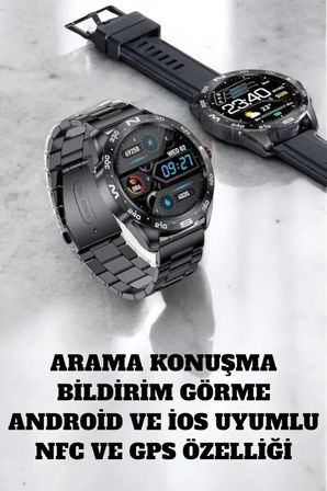 Akıllı Saat Arama Cevaplayan Titreşim Özelliğiyle Bildirim Görebilen