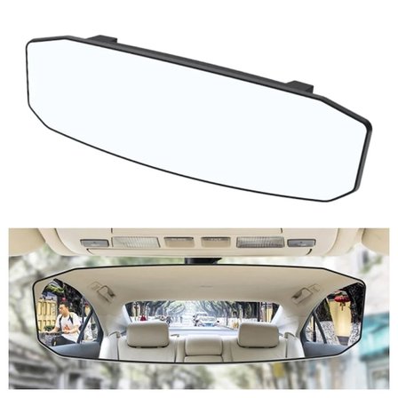 ALLY SD-2415 Kavisli Dışbükey Geniş Açılı Araç Dikiz Aynası 299x90mm-(5775)