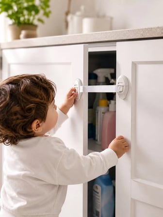 2 Adet Güçlü Yapışkanlı Çocuk Güvenlik Kilidi
