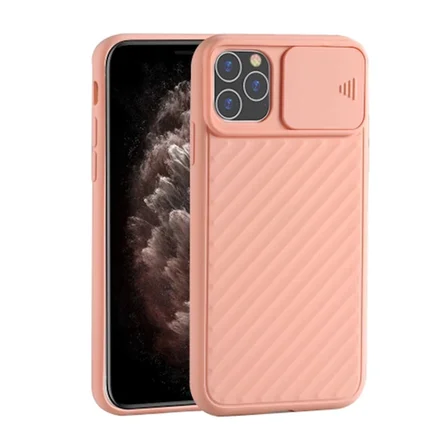 Ally İPhone 11 Pro 5.8 Kılıf Kamera Kapatan koruyucu Sürgülü Kılıf-(5775)