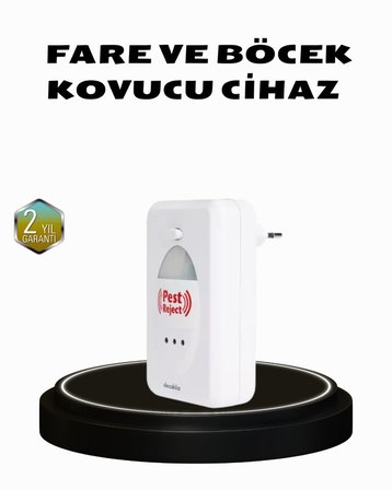 Ultrasonik Böcek Ve Fare Kovucu –  Sessiz Ve Etkili Savunma