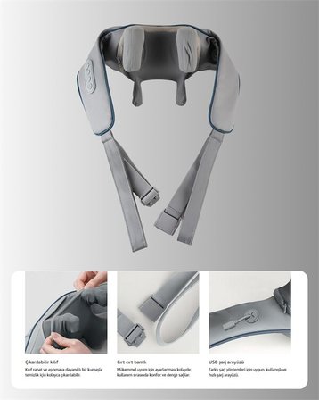 VNB-01 U Tipi Ergonomik Boyun Masaj Cihazı