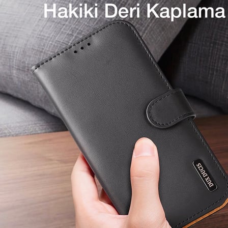 Dux Ducis iPhone 13 Pro Max Kılıf Mıknatıslı Cüzdanlı Deri Kılıf Hivo Series-(5775)