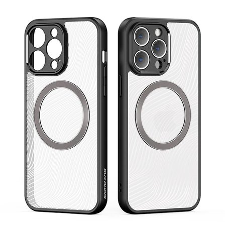 Dux Ducis iPhone 12 Pro Max Aimo Series Mag Safe Premium Buzlu Sert PC-TPU Kılıf-(5775)