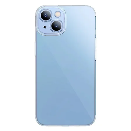 Baseus Simple Case iPhone 14 Plus 6.7 Kamera Korumalı İnce Silikon Şeffaf Kılıf-(5775)