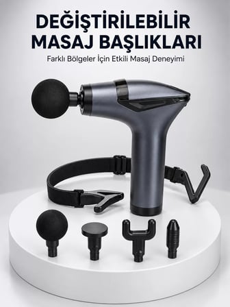AKTÜEL 3in1 Taşınabilir Şarjlı Titreşimli Masaj Cihazı Çok Fonksiyonlu Yeni Nesil
