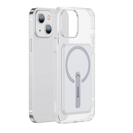 Baseus iPhone 13 6.1inç Manyetik Magsafe Standlı Silikon Kılıf-(5775)