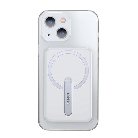 Baseus iPhone 13 6.1inç Manyetik Magsafe Standlı Silikon Kılıf-(5775)
