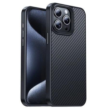 Hoco iPhone 15 Pro AS7 Kevlar Kılıf Manyetik Magsafeli Telefon Kılıfı-(5775)