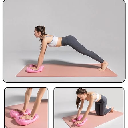 EZERE Ayak Denge Pedalı Egzersiz Aleti Ev Fitness İçin Şişme Mini Stepper-(5775)