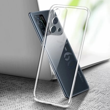 Ally OPPO K9 5G Kılıf Kamera Korumalı Ultra İnce Şeffaf Silikon Kılıf-(5775)