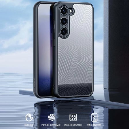 Dux Ducis SM Galaxy S23 Plus Aimo Series Premium Buzlu Sert PC-TPU Kılıf-(5775)