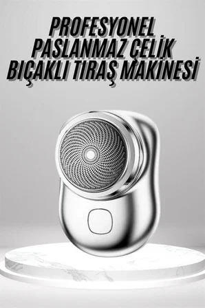 Mini Sıfır Sakal Yanak Tıraş Makinesi USB Şarjlı Sıfır Sakal Taşınabilir Korumalı