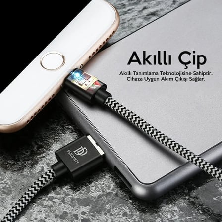 Dux Ducis K-One Cable İPhone  Usb Şarj Kablosu 1 METRE-(5775)