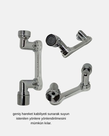 Dönebilir Musluk Başlığı – Lavabo Temizliği ve El-Yüz Yıkamada Maksimum Rahatlık