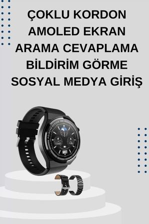Yeni Nesil Sesli Görüşme Akıllı Saat ve Powerbank Çoklu Şarj Girişli Bluetooth Kulaklık Nabız Ölçer