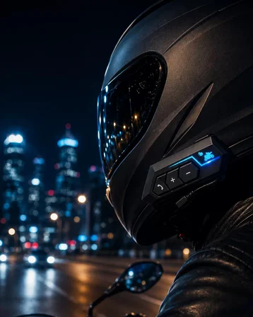Evrensel Motosiklet Kask Bluetooth Kulaklık Uzun Pil Süreli Tasarım