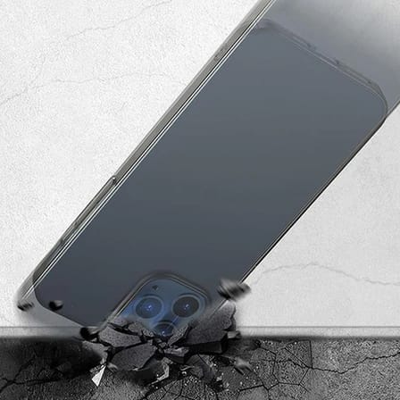 Baseus İPhone 12/ 12 Pro Comfort İnce Şeffaf Kılıf Matte PP Kılıf-(5775)