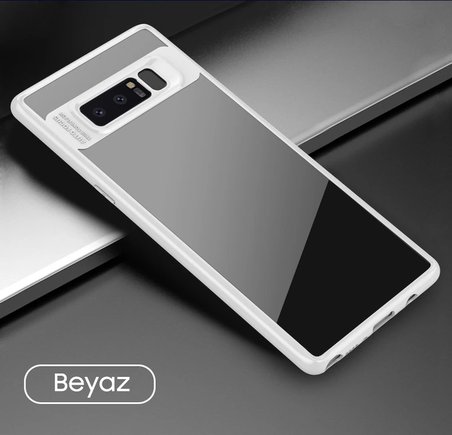 Ally Galaxy Note 8 Darbeya Dayanıklı Şeffaf Silikon Kılıf-(5775)